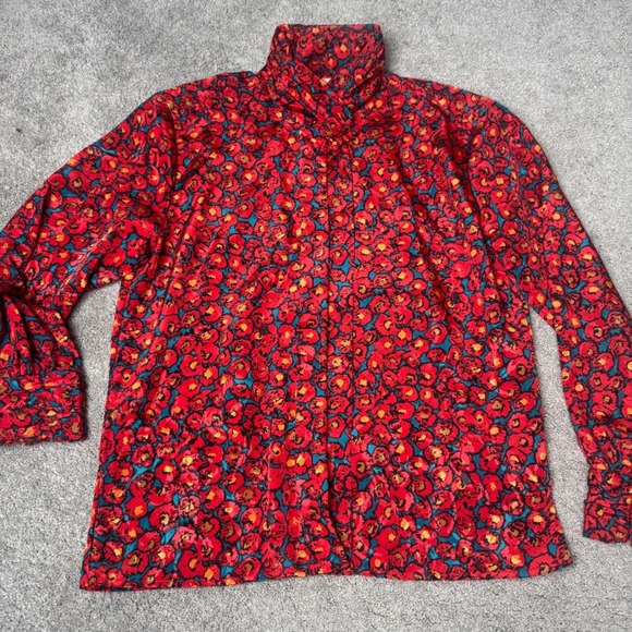 The Unbranded Brand Tops - Vintage Diversity Women's 8P Button Up Blouse Colorful 100% Polyester